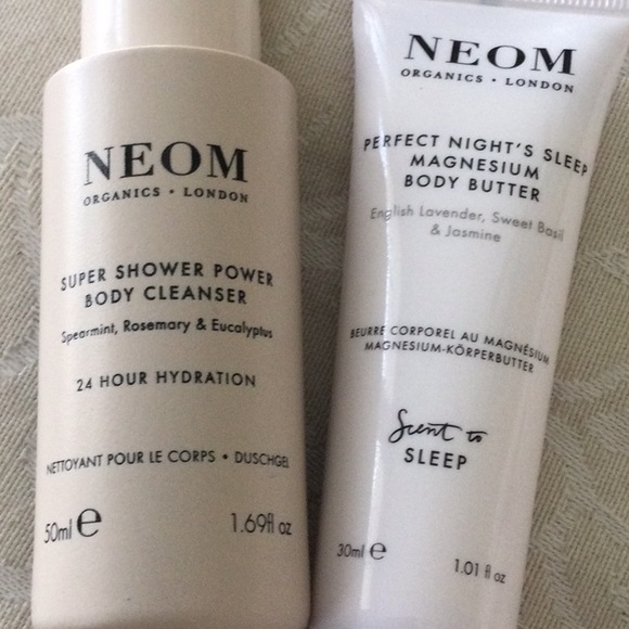 neom Skincare Neom Perfect Nights Sleep Body Butter Oz Shower Power Cleanser 17 Oz Set